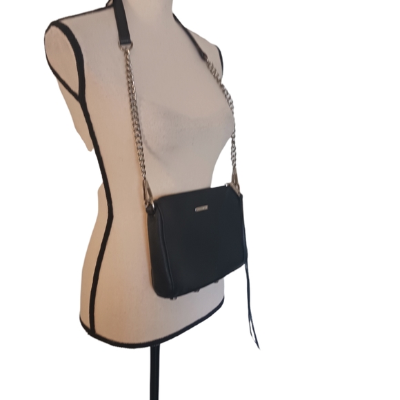 Rebecca Minkoff Pebbled Leather Chain Crossbody Bag - Picture 2 of 14